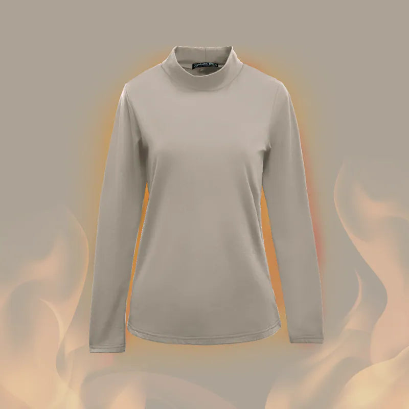 【H&J】高領速暖絨保暖衣3.0-燕麥奶｜MIT 台灣製造 台灣直送 (下單後3-5個工作天出貨)