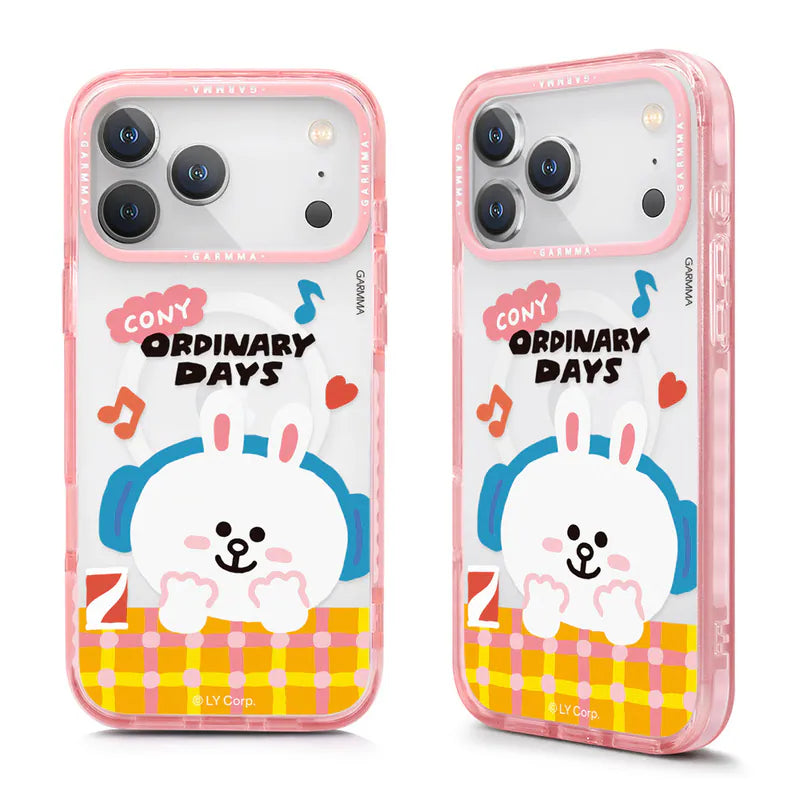 【Garmma】LINE FRIENDS-iPhone系列 磁吸款手機保護殼-悠閒兔兔｜台灣直送