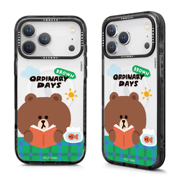 【Garmma】LINE FRIENDS-iPhone系列 磁吸款手機保護殼-悠閒熊大｜台灣直送