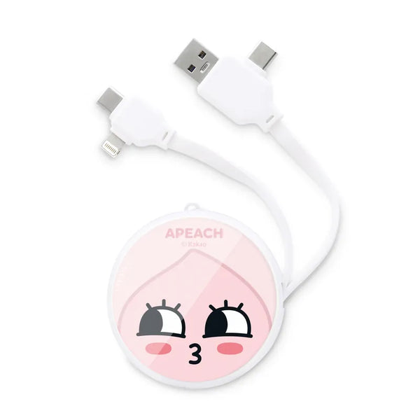 【Garmma】KAKAO FRIENDS-PD快充多合一伸縮充電線-Apeach｜台灣直送 (下單後3-5個工作天出貨)