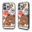 【Garmma】LINE FRIENDS-iPhone系列 磁吸款手機保護殼-熊大咖啡｜台灣直送