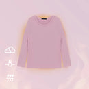 【H&J】小孩款 圓領速暖絨保暖衣-藕粉 發熱衣｜MIT 台灣製造 台灣直送 (下單後3-5個工作天出貨)