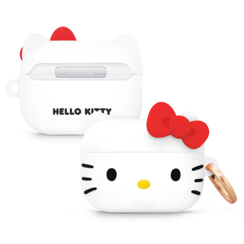 【Garmma】Hello Kitty-AirPods Pro/ Pro2 無線耳機保護套-淘氣白-SANRIO 三麗鷗｜台灣直送 (下單後3-5個工作天出貨)