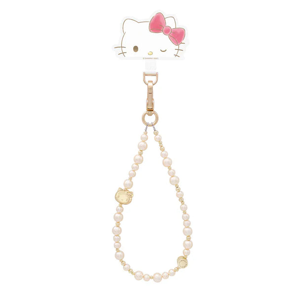 【Garmma】Hello Kitty-珍珠吊飾手機防丟掛繩-SANRIO 三麗鷗｜台灣直送 (下單後3-5個工作天出貨)