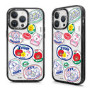 【Garmma】LINE FRIENDS-iPhone系列 磁吸款手機保護殼-水果-夥伴貼紙｜台灣直送