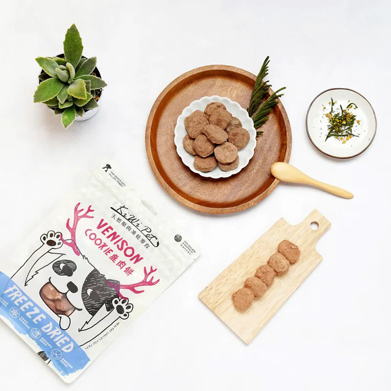 【KiWiPet】鹿肉餅 犬貓凍乾零食 50g (下單後3-5個工作天出貨)