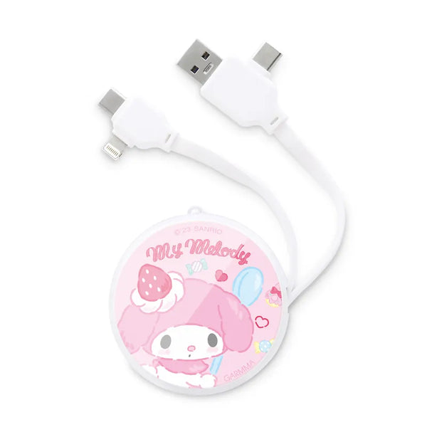 【Garmma】Melody 美樂蒂-PD快充多合一伸縮充電線-甜甜派對-SANRIO 三麗鷗｜台灣直送 (下單後3-5個工作天出貨)