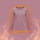 【H&J】圓領速暖絨保暖衣3.0-櫻花粉 發熱衣｜MIT 台灣製造 台灣直送 (下單後3-5個工作天出貨)