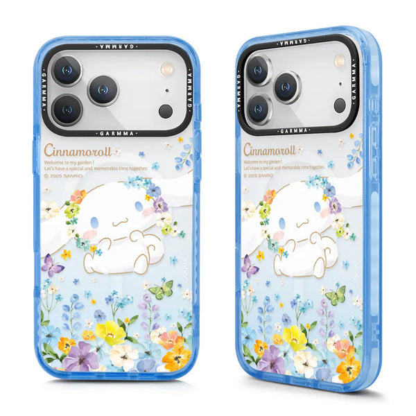 【Garmma】Cinnamoroll 大耳狗-iPhone系列 磁吸款手機保護殼-藍色花海-SANRIO 三麗鷗｜台灣直送