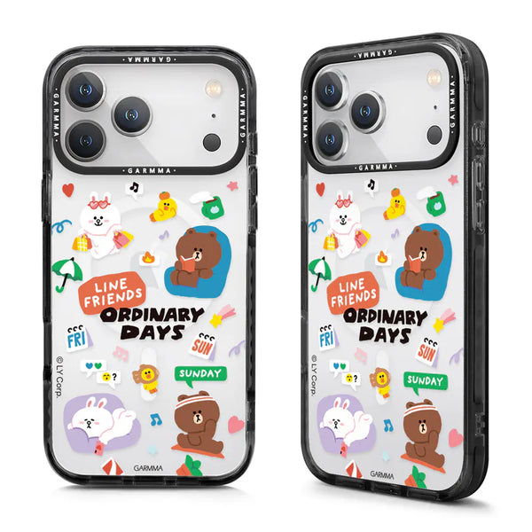 【Garmma】LINE FRIENDS-iPhone系列 磁吸款手機保護殼-悠閒好友｜台灣直送