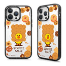 【Garmma】LINE FRIENDS-iPhone系列 磁吸款手機保護殼-餅乾系列-莎莉｜台灣直送