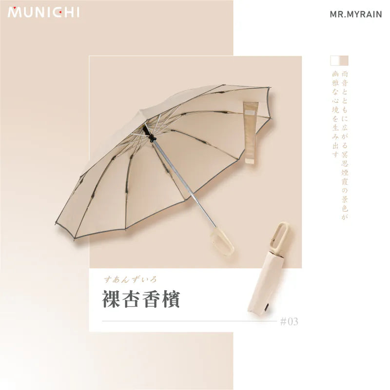 【MUNICHI 沐尼黑】反向環扣自動摺摺傘 MR.MYRAIN (下單後4-5個工作天出貨)