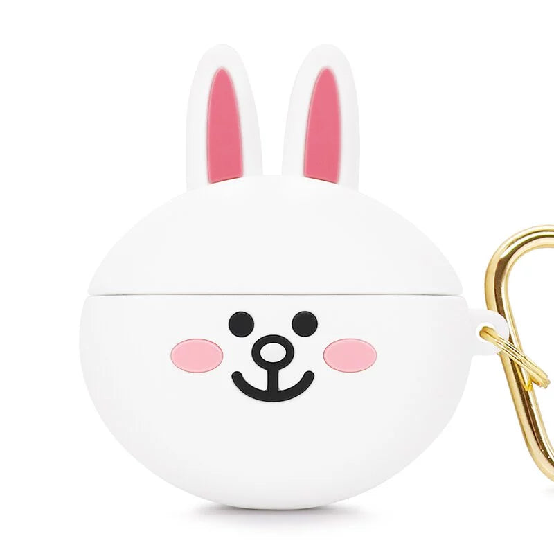 【Garmma】LINE FRIENDS-AirPods Pro 藍芽耳機盒保護套-兔兔｜台灣直送 (下單後3-5個工作天出貨)