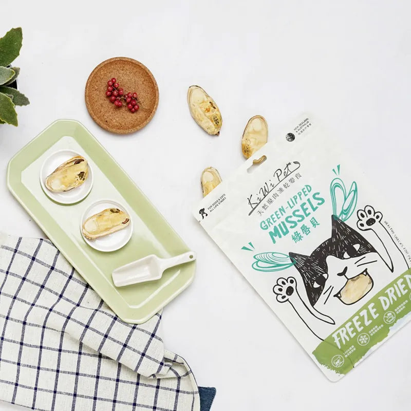 【KiWiPet】綠唇貝 犬貓凍乾零食 40g (下單後3-5個工作天出貨)