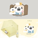 【Rain Love x Mikabu Studio 泡泡狗】插畫家聯名 防曬輕棉花羽毛傘 台灣製造MIT (下單後7-9個工作天出貨)