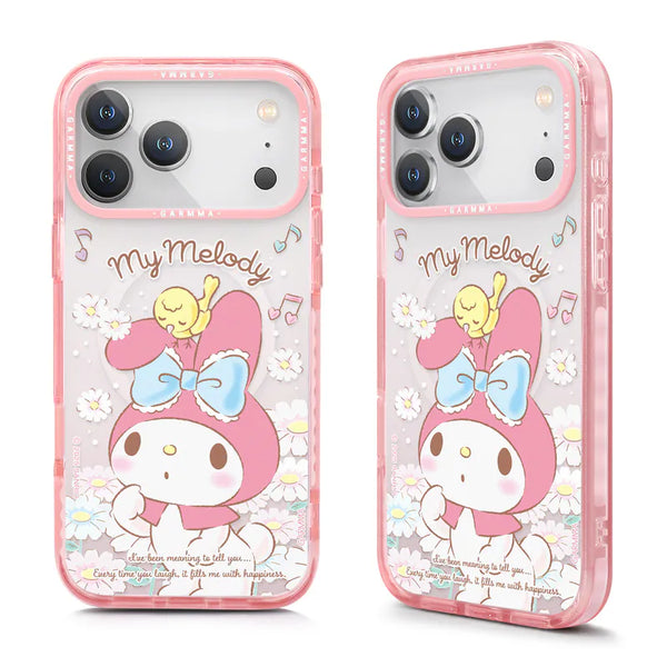 【Garmma】Melody 美樂蒂-iPhone系列 磁吸款手機保護殼-小白花叢-SANRIO 三麗鷗｜台灣直送