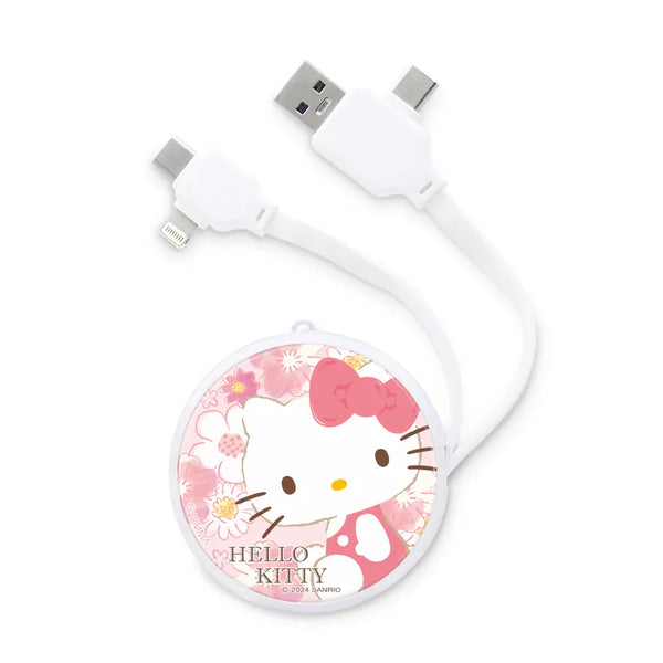 【Garmma】Hello Kitty-PD快充多合一伸縮充電線-小甜心-SANRIO 三麗鷗｜台灣直送 (下單後3-5個工作天出貨)