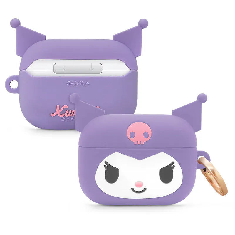 【Garmma】Kuromi 酷洛米-AirPods Pro/ Pro2 無線耳機保護套-俏皮紫-SANRIO 三麗鷗｜台灣直送 (下單後3-5個工作天出貨)