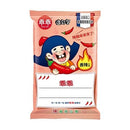乖乖玉米脆條香辣口味80g粉色包裝，卡通角色拿著辣椒圖案.
