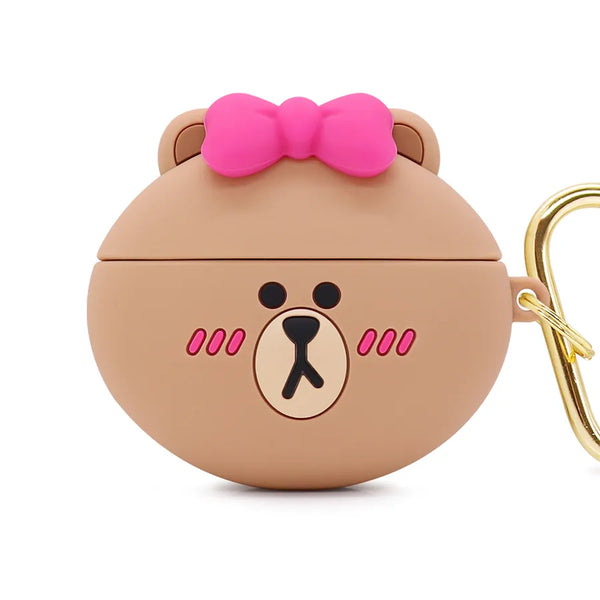 【Garmma】LINE FRIENDS-AirPods Pro 藍芽耳機盒保護套-熊美｜台灣直送 (下單後3-5個工作天出貨)