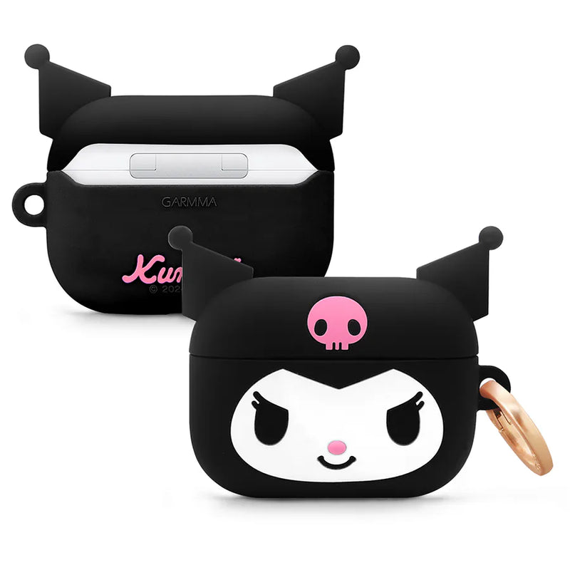 【Garmma】Kuromi 酷洛米-AirPods Pro/ Pro2 無線耳機保護套-酷炫黑-SANRIO 三麗鷗｜台灣直送 (下單後3-5個工作天出貨)