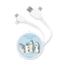 【Garmma】Mofusand 貓福珊迪-PD快充多合一伸縮充電線-鯊鯊貓貓｜台灣直送 (下單後3-5個工作天出貨)