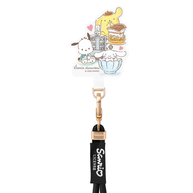 【Garmma】三麗鷗X故宮-手機長背帶(手機掛繩)-黑色-SANRIO 三麗鷗｜台灣直送 (下單後3-5個工作天出貨)