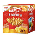 卡迪那95℃北海道經典原味薯條90g，紅色包裝，薯條圖案，土豆圖示.