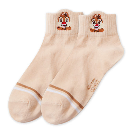 【Disney 奇奇蒂蒂】奇奇蒂蒂低筒襪-27|台灣製造 台灣直送 (預計7個工作天到貨)