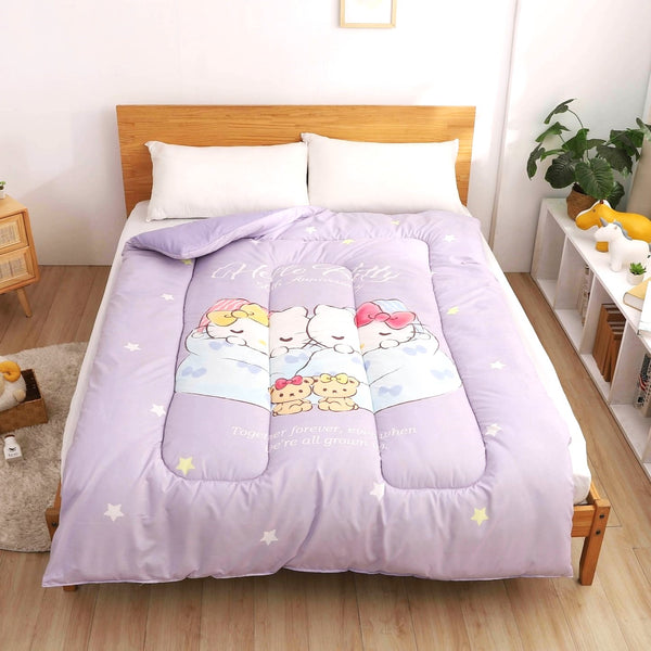 【Hello Kitty】石墨烯發熱抗菌保暖被 150x200cm - Sanrio 三麗鷗|台灣製造 台灣直送