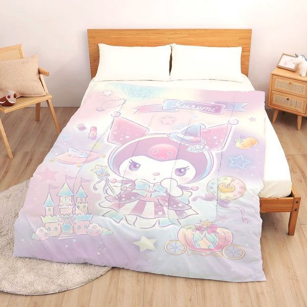 【Kuromi 酷洛米】石墨烯發熱抗菌保暖被 150x200cm - Sanrio 三麗鷗|台灣製造 台灣直送