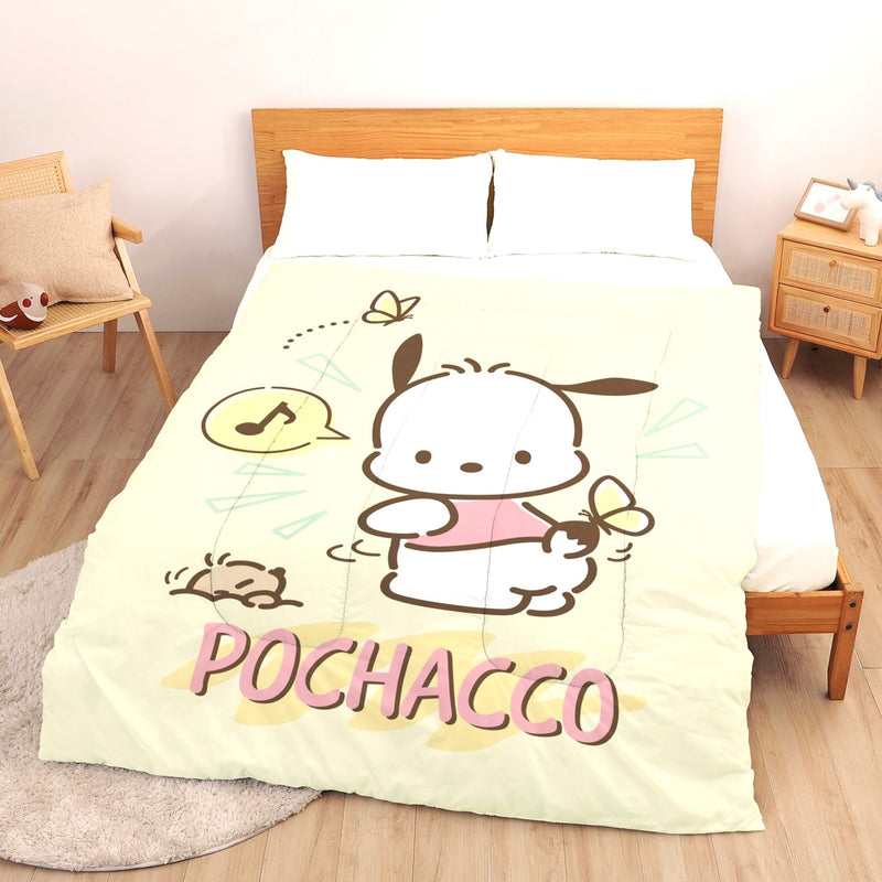 【Pochacco 帕恰狗】石墨烯發熱抗菌保暖被 150x200cm-Sanrio 三麗鷗 PC狗|台灣製造 台灣直送