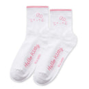 【Sanrio 三麗鷗】Hello Kitty中筒羅紋襪-04|台灣製造 台灣直送  (下單後5-7個工作天出貨)