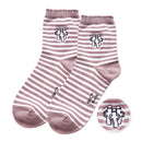 【MOOMIN】嚕嚕米刺繡中筒襪-粉白|台灣製造 台灣直送  (下單後5-7個工作天出貨)