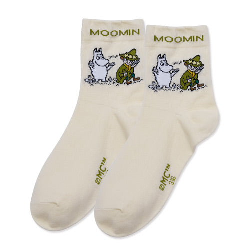 【MOOMIN】嚕嚕米中筒柔棉襪-16|台灣製造 台灣直送  (下單後5-7個工作天出貨)