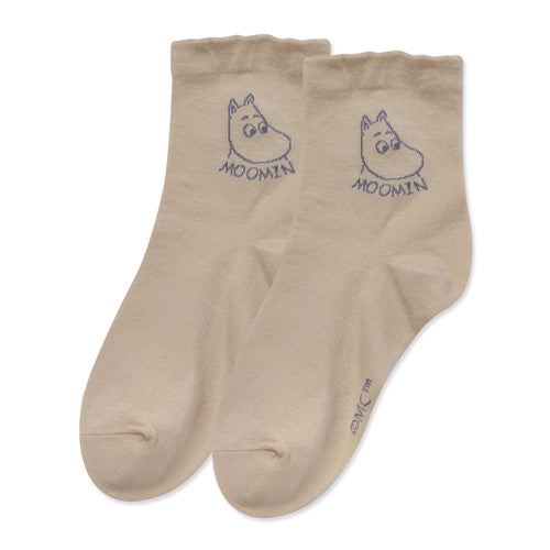 【MOOMIN】嚕嚕米中筒柔棉襪-19|台灣製造 台灣直送 (預計7個工作天到貨)