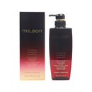Milbon 哥德式黑凜喚彈修護洗頭水，漸層黑紅瓶身，500ml含壓頭.