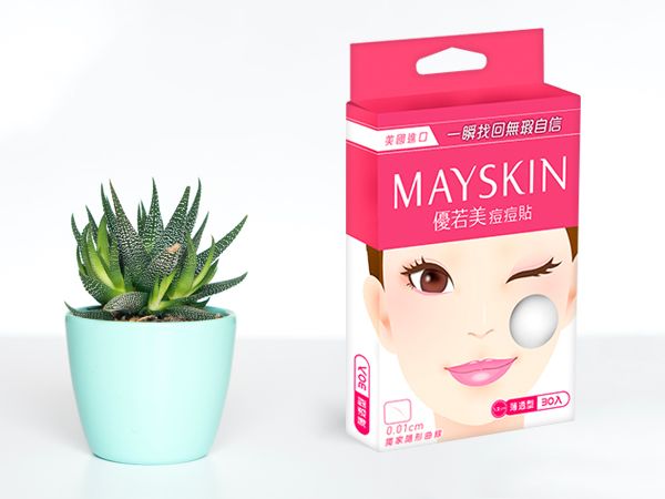【MAYSKIN 優若美】痘痘貼(薄透型)30入(1.2cmx30pcs) (下單後3-5個工作天出貨)
