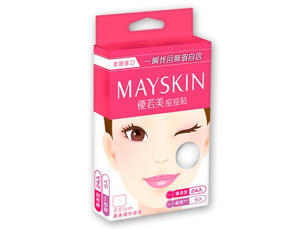 【MAYSKIN 優若美】痘痘貼-混合包(薄透型)24入+吸收型9入(1.2cmx24pcs+1.5cmx9pcs) (下單後3-5個工作天出貨)