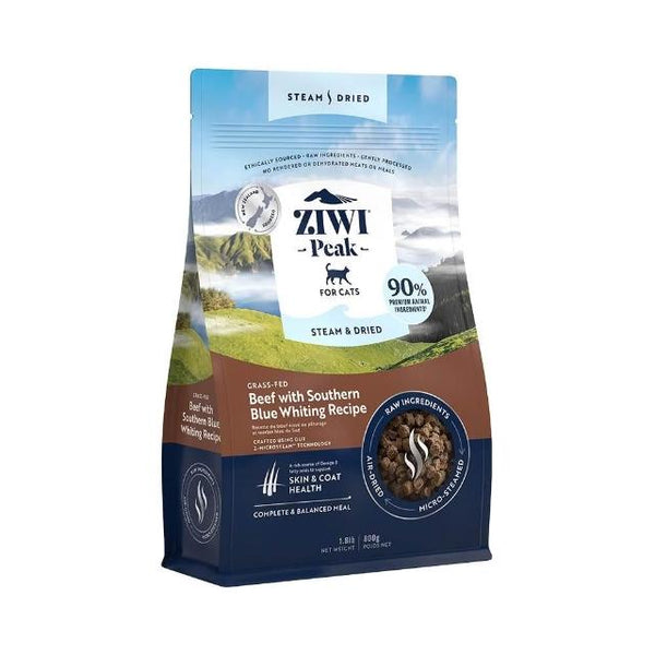 【ZIWI 巔峰】微蒸熟成貓糧-草飼牛鱈魚 (下單後3-5個工作天出貨)
