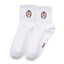 【Disney 奇奇蒂蒂】UFUFY系列奇奇中筒羅紋襪-01|台灣製造 台灣直送  (下單後5-7個工作天出貨)