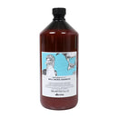 Davines達芬尼斯怡爽洗髮露1000ml醬色塑膠瓶藍白標籤雞隻插畫.