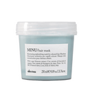 Davines MINU亮色髮膜250ml，淺藍色罐身透明蓋設計.