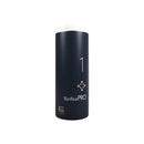 黑色霧面瓶身，白色瓶蓋，標示Purifica PRO1護髮產品600g.
