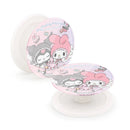 Sanrio 美樂蒂與酷洛米粉色主題磁吸氣囊支架，圓形設計，裝飾可愛角色圖案.