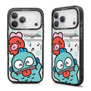 藍綠色水怪嘟嘟鬼臉SANRIO三麗鷗磁吸式iPhone 17系列手機殼.