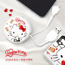 Hello Kitty白底紅蝴蝶結伸縮多合一PD快充充電線.