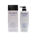 Milbon絲柔護髮素細軟款500ml白色瓶身配黑色按壓頭及包裝盒.