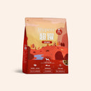 Hyperr超躍鹿肉犬貓凍乾生食餐500g，橘紅色包裝，野外自然風設計.