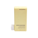 淺黃色方形瓶身，黑色英文字母Kevin Murphy絲滑潤護洗髮精250ml.